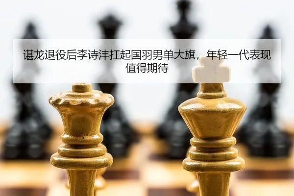 谌龙退役后李诗沣扛起国羽男单大旗，年轻一代表现值得期待